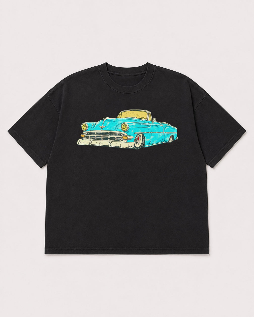 Mockup Boxy Heavyweight Tee Black product