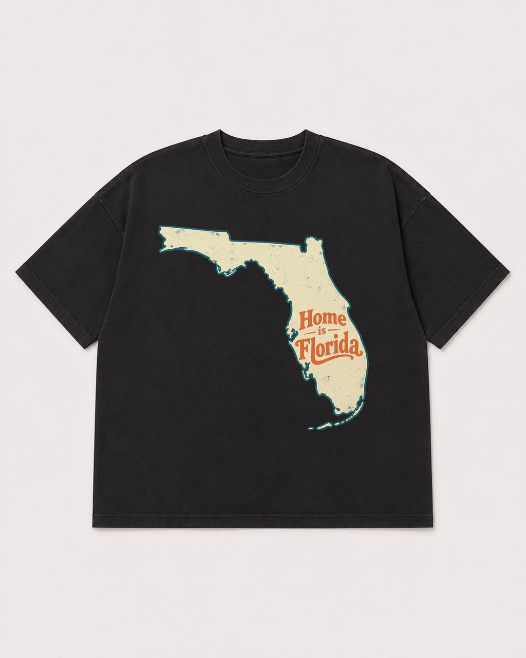 Mockup Boxy Heavyweight Tee Black product