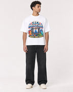 Mockup Boxy Heavyweight Tee White male full-body 10