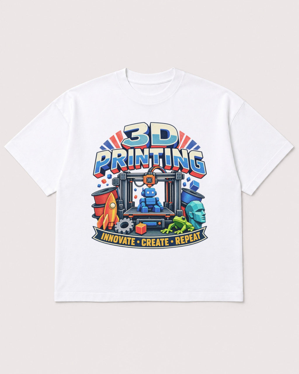 Mockup Boxy Heavyweight Tee White product