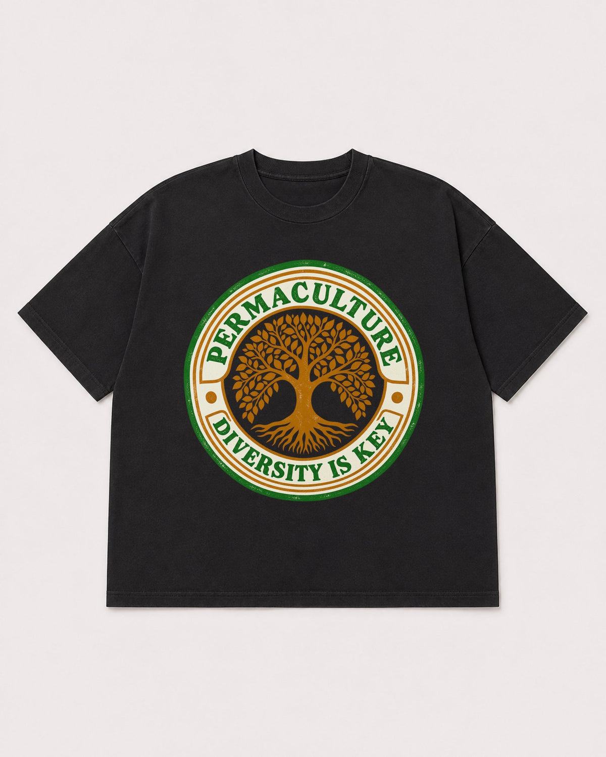 Mockup Boxy Heavyweight Tee Black product