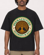 Mockup Boxy Heavyweight Tee Black male close-up 04