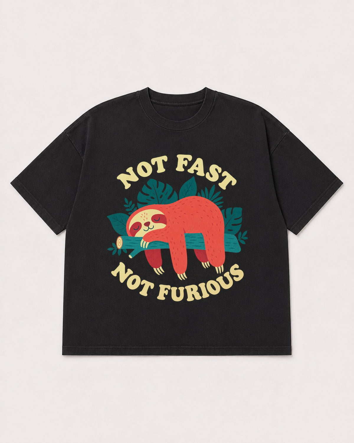 Mockup Boxy Heavyweight Tee Black product