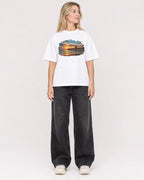 Mockup Boxy Heavyweight Tee White female full-body 08