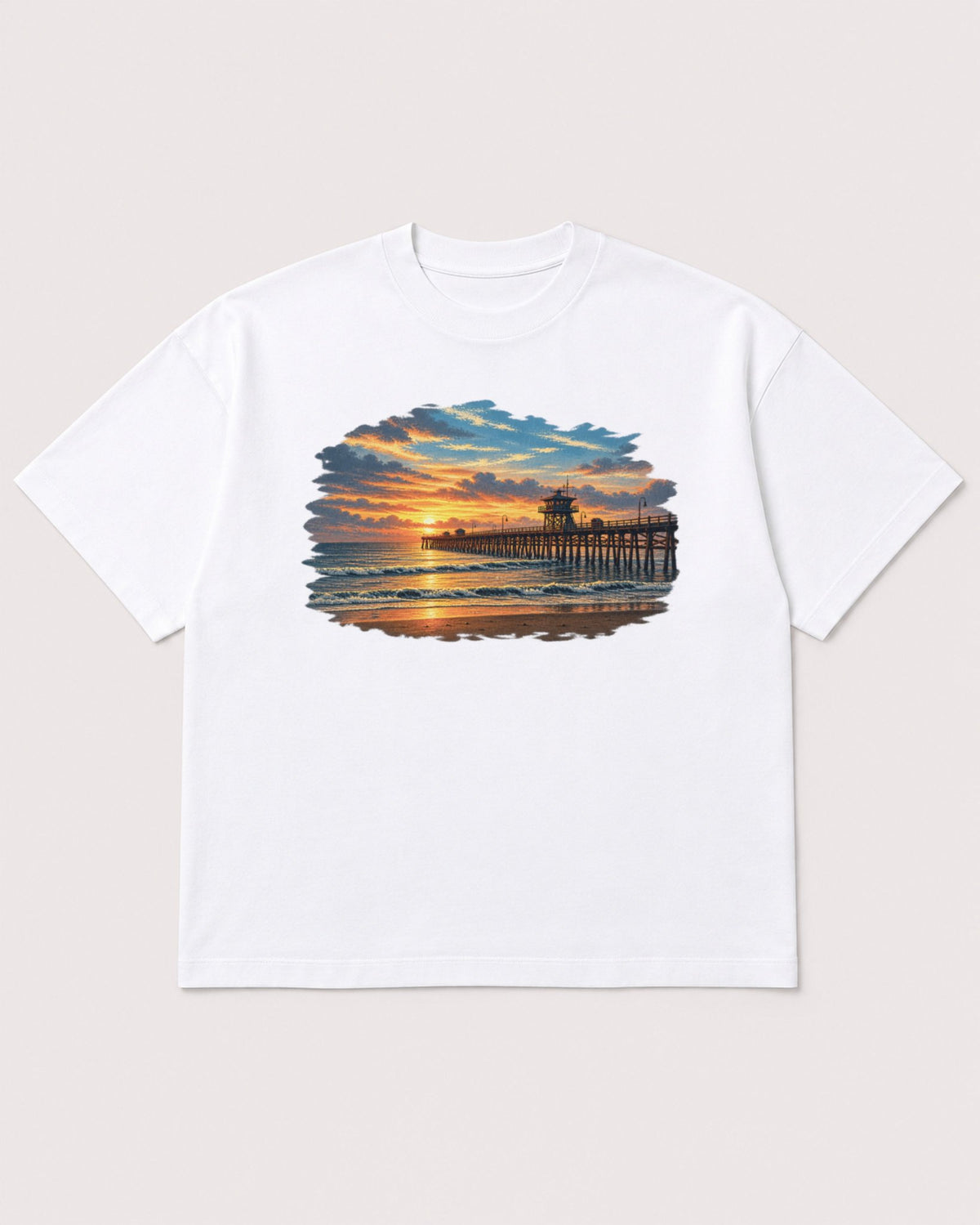Mockup Boxy Heavyweight Tee White product