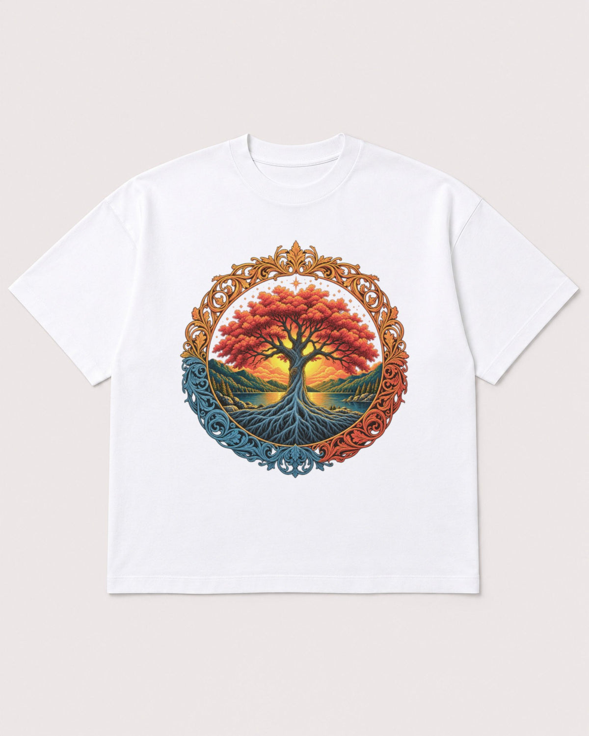 Mockup Boxy Heavyweight Tee White product