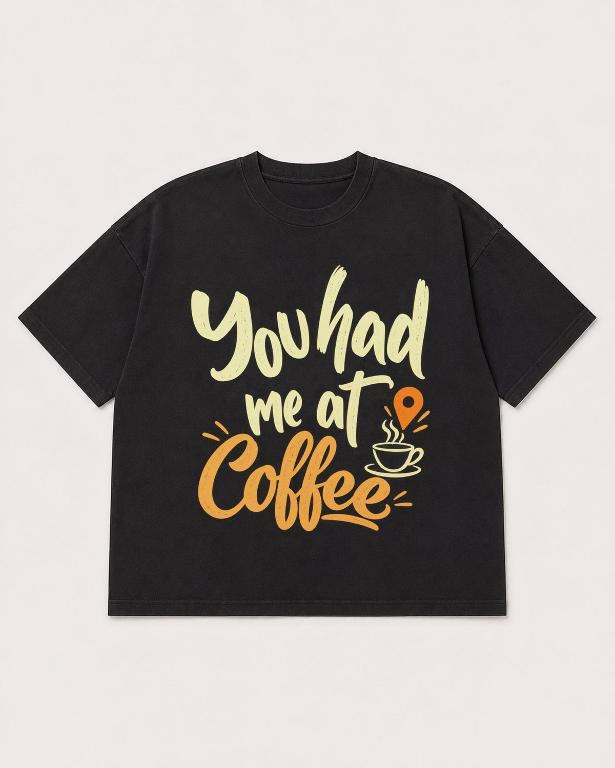 Mockup Boxy Heavyweight Tee Black product