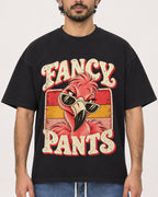 Mockup Boxy Heavyweight Tee Black male close-up 47