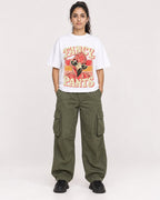 Mockup Boxy Heavyweight Tee White female full-body 47