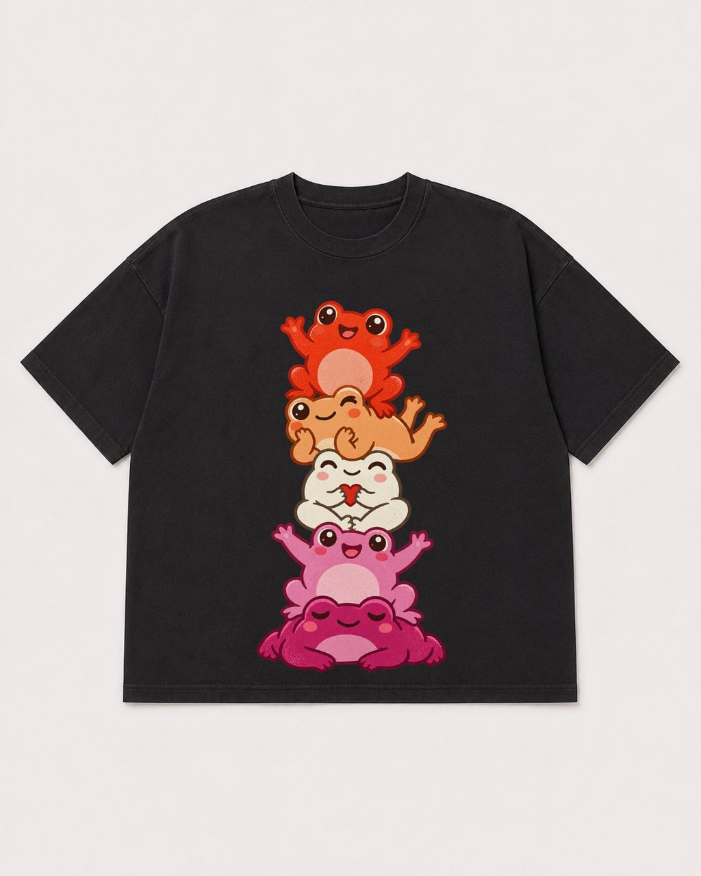 Mockup Boxy Heavyweight Tee Black product