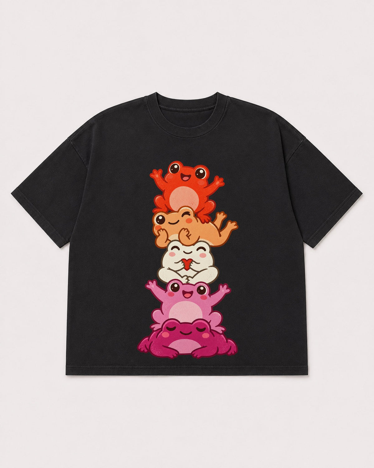 Mockup Boxy Heavyweight Tee Black product