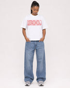 Mockup Boxy Heavyweight Tee White female full-body 25