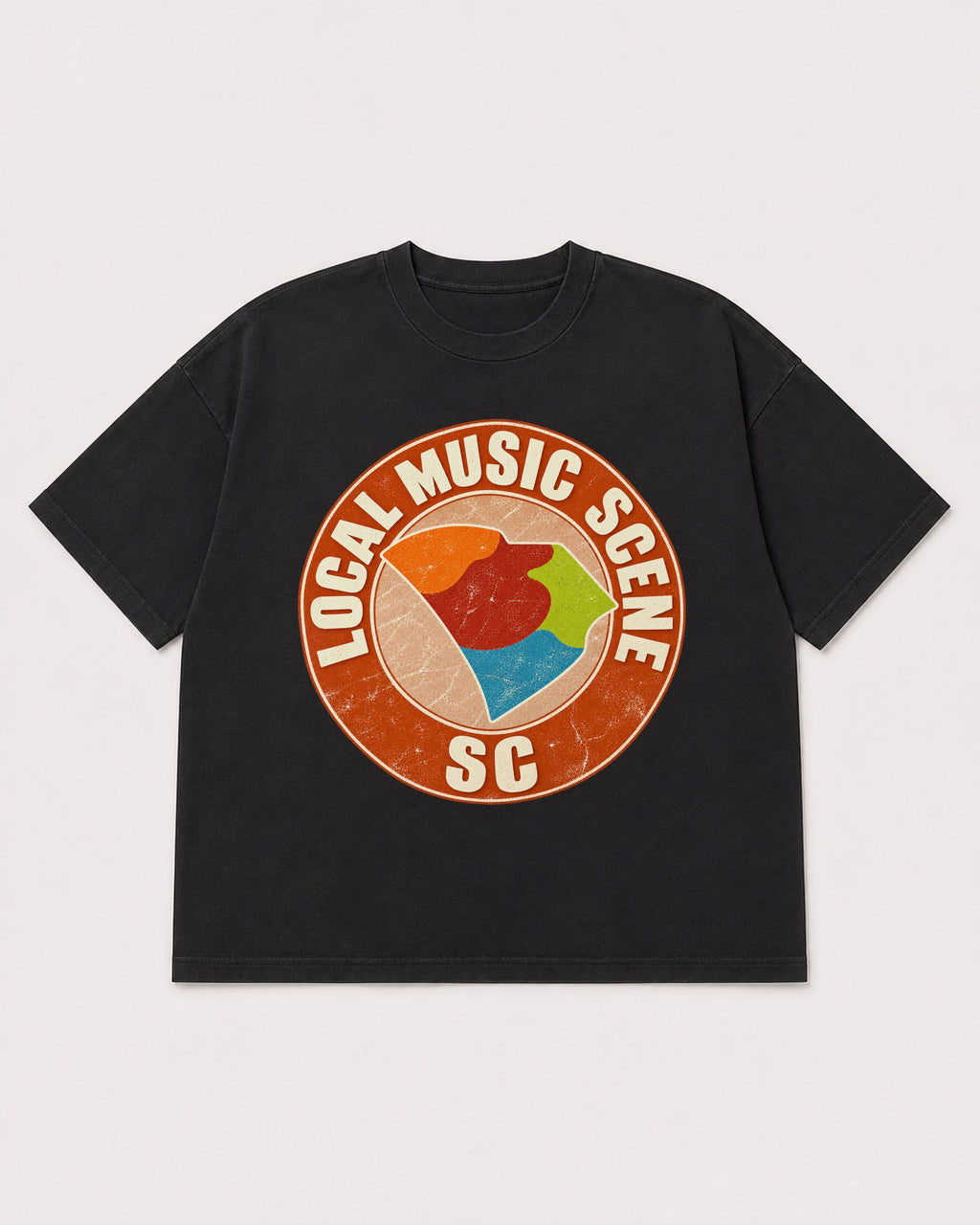 Mockup Boxy Heavyweight Tee Black product