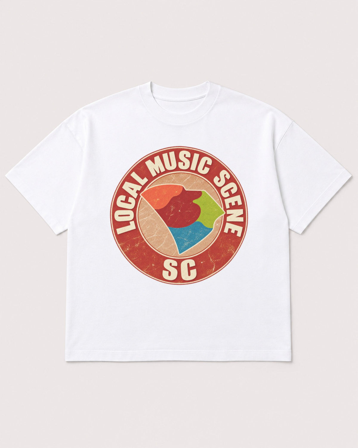 Mockup Boxy Heavyweight Tee White product