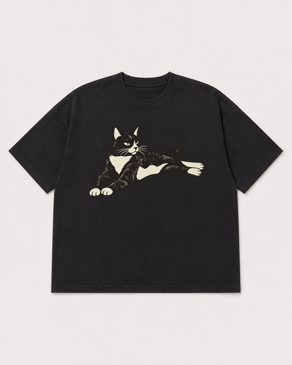 Mockup Boxy Heavyweight Tee Black product