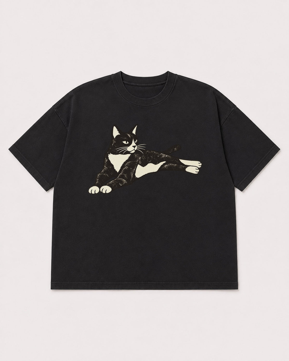 Mockup Boxy Heavyweight Tee Black product