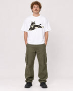 Mockup Boxy Heavyweight Tee White male full-body 09
