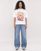 Mockup Boxy Heavyweight Tee White female full-body 10