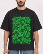 Mockup Boxy Heavyweight Tee Black male close-up 07