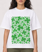 Mockup Boxy Heavyweight Tee White female close-up 07