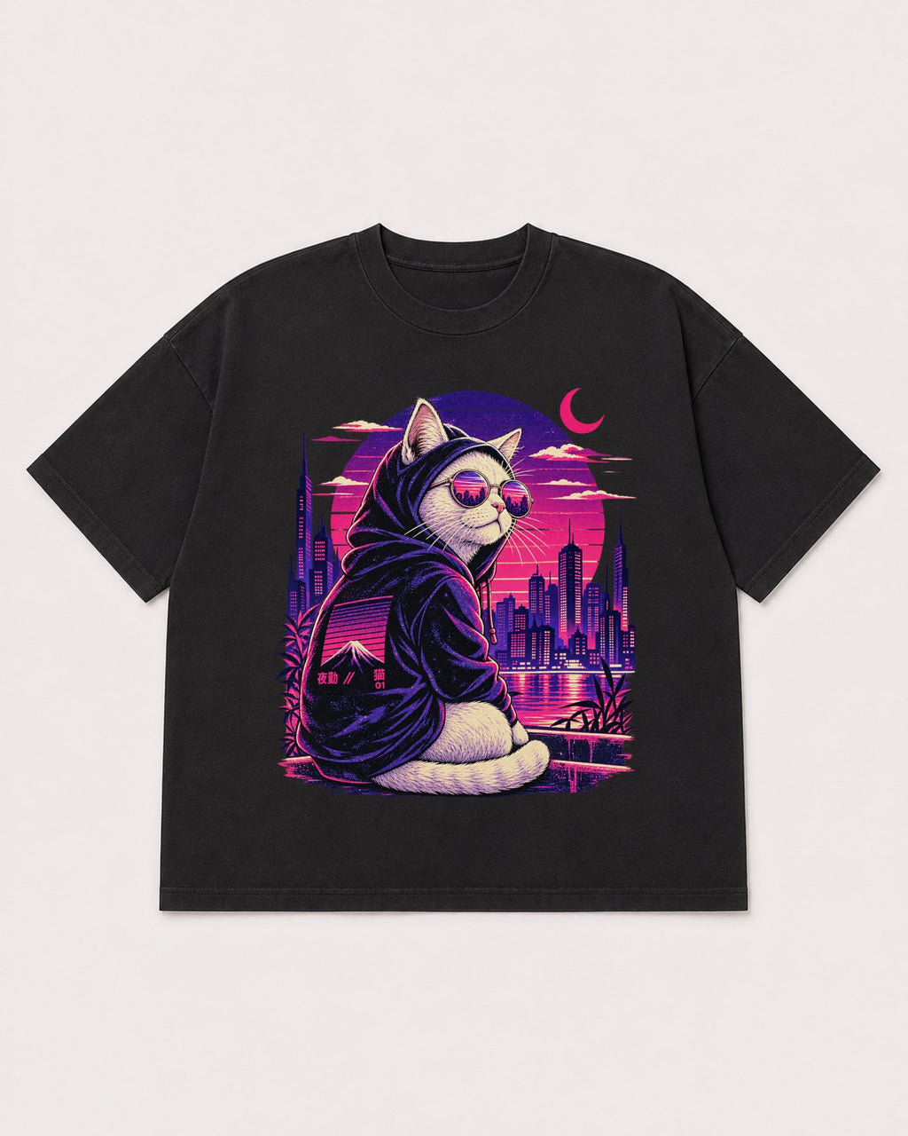 Mockup Boxy Heavyweight Tee Black product