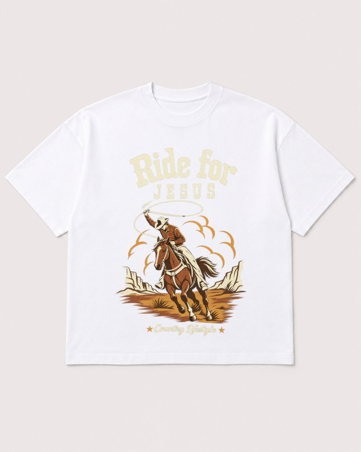 Mockup Boxy Heavyweight Tee White product