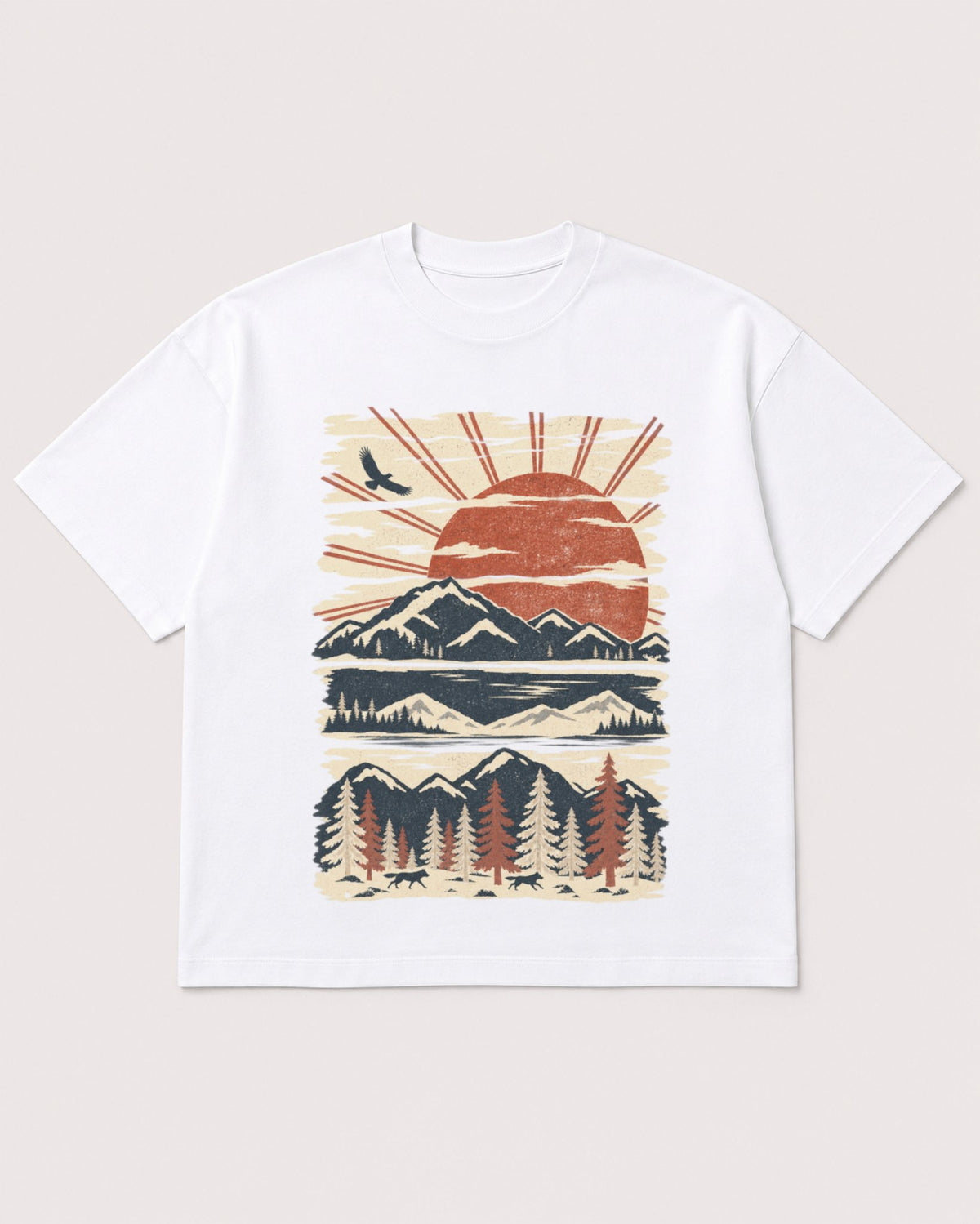 Mockup Boxy Heavyweight Tee White product