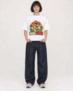 Mockup Boxy Heavyweight Tee White female full-body 39