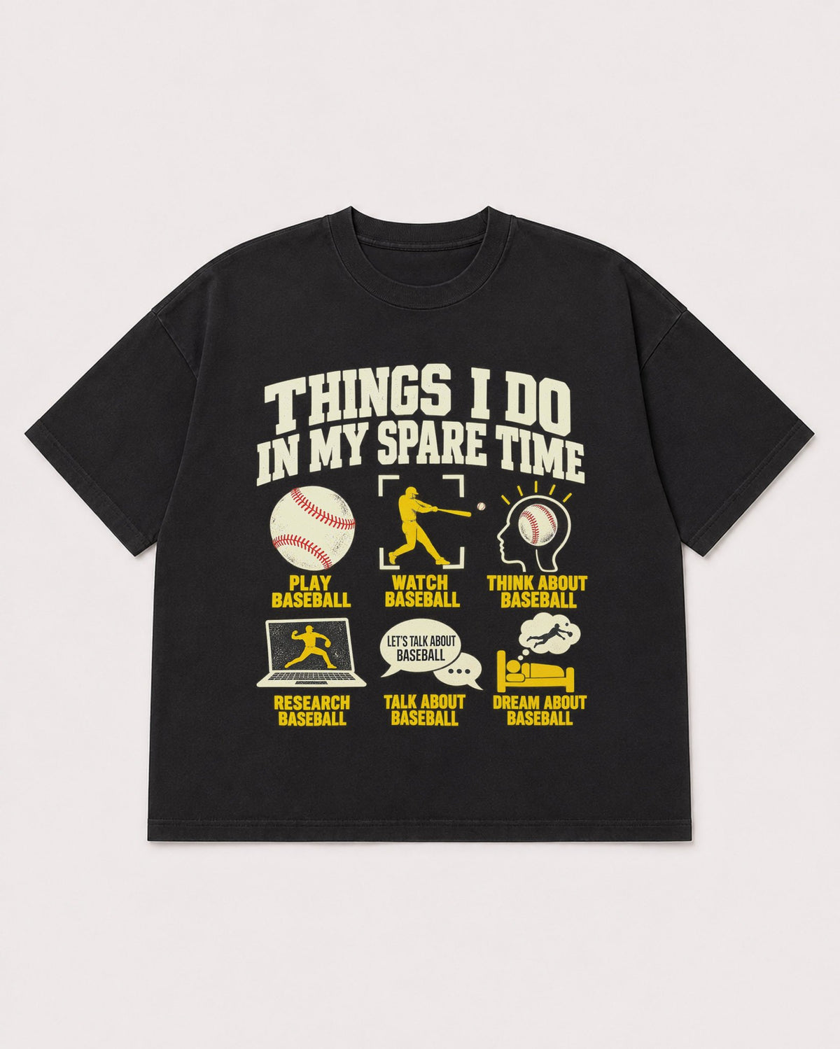 Mockup Boxy Heavyweight Tee Black product