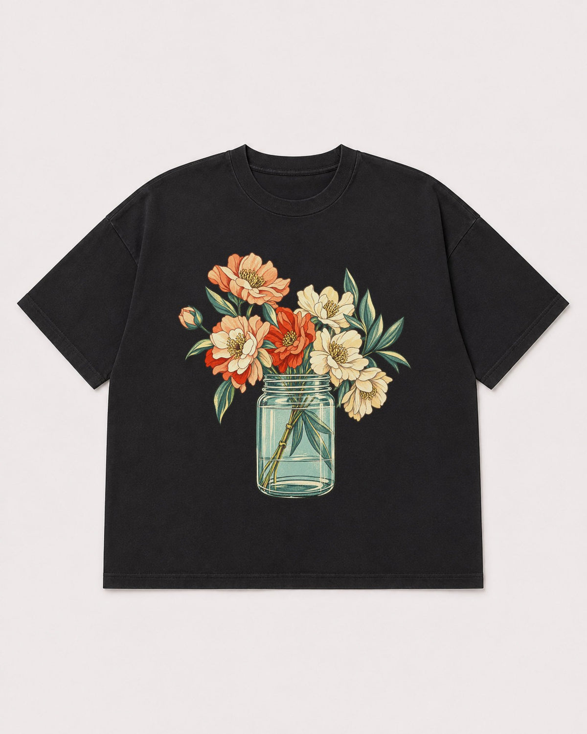 Mockup Boxy Heavyweight Tee Black product