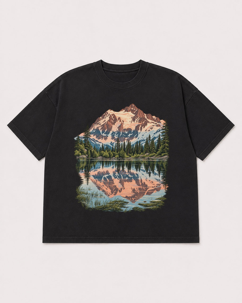 Mockup Boxy Heavyweight Tee Black product