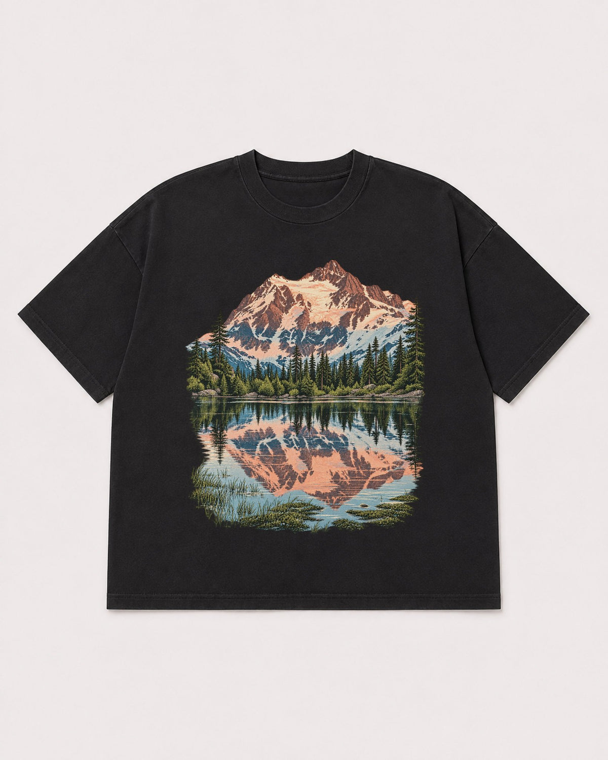Mockup Boxy Heavyweight Tee Black product