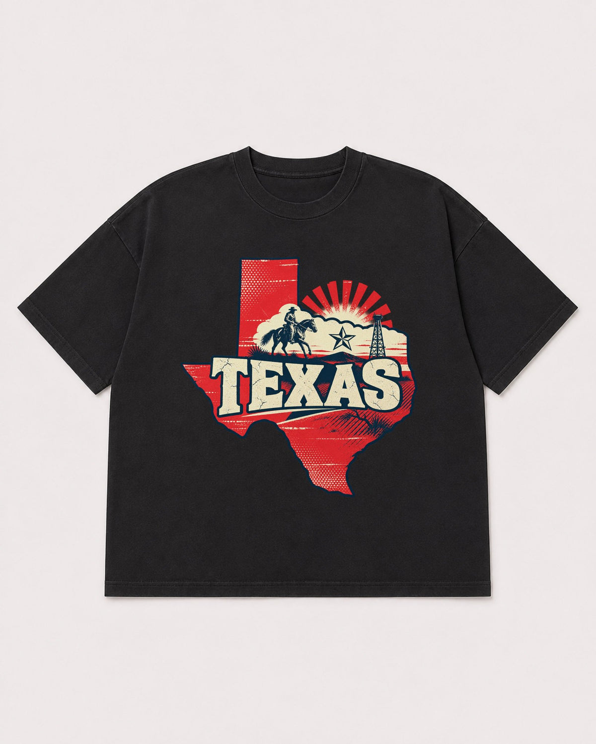 Mockup Boxy Heavyweight Tee Black product