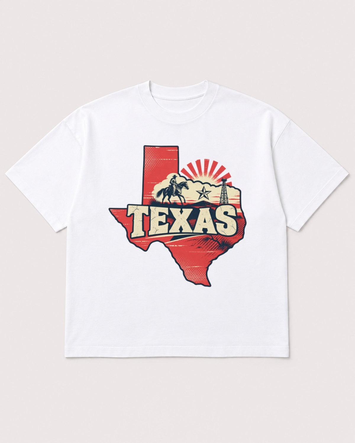 Mockup Boxy Heavyweight Tee White product