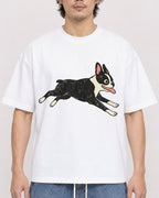 Mockup Boxy Heavyweight Tee White male close-up 03