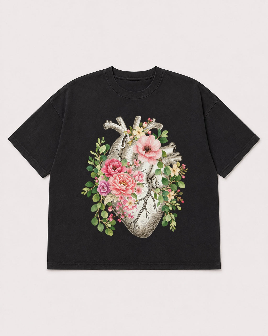 Mockup Boxy Heavyweight Tee Black product