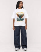 Mockup Boxy Heavyweight Tee White female full-body 04