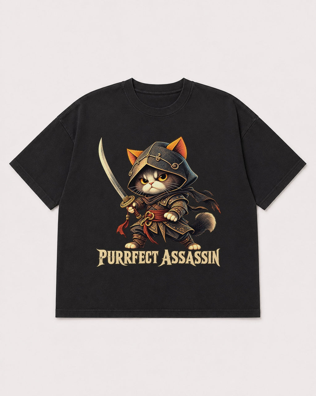 Mockup Boxy Heavyweight Tee Black product