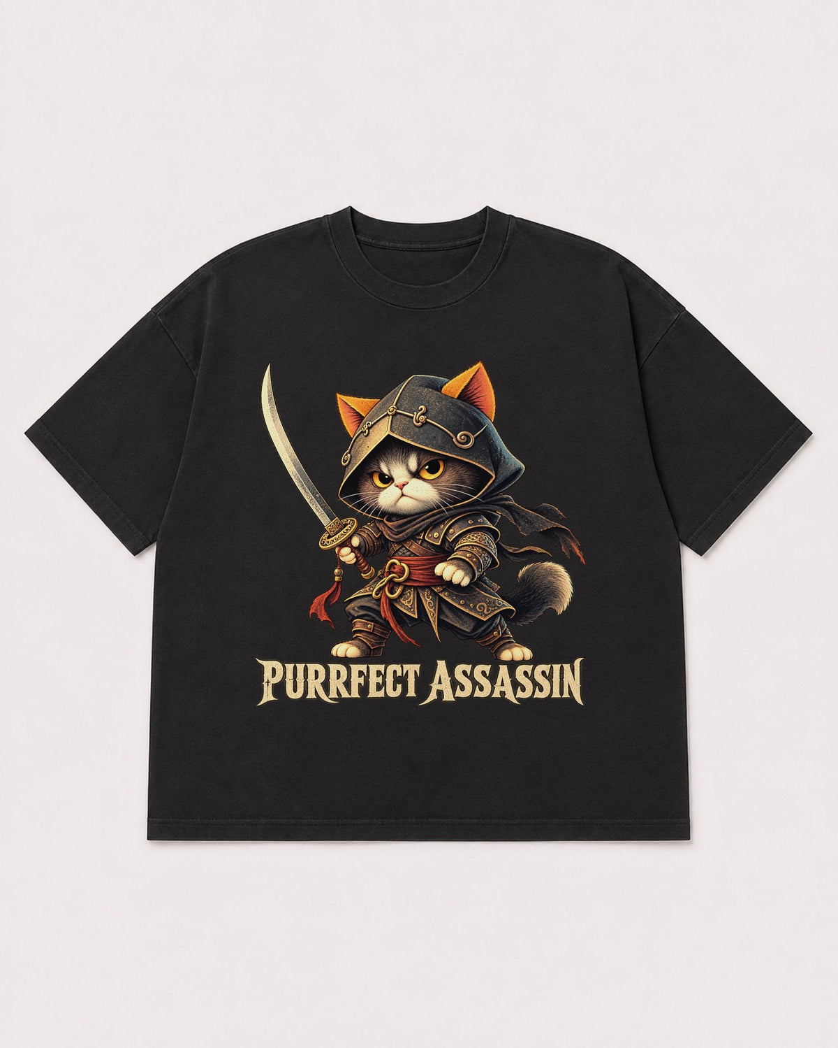 Mockup Boxy Heavyweight Tee Black product