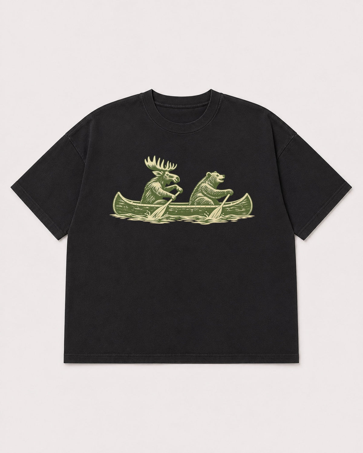 Mockup Boxy Heavyweight Tee Black product