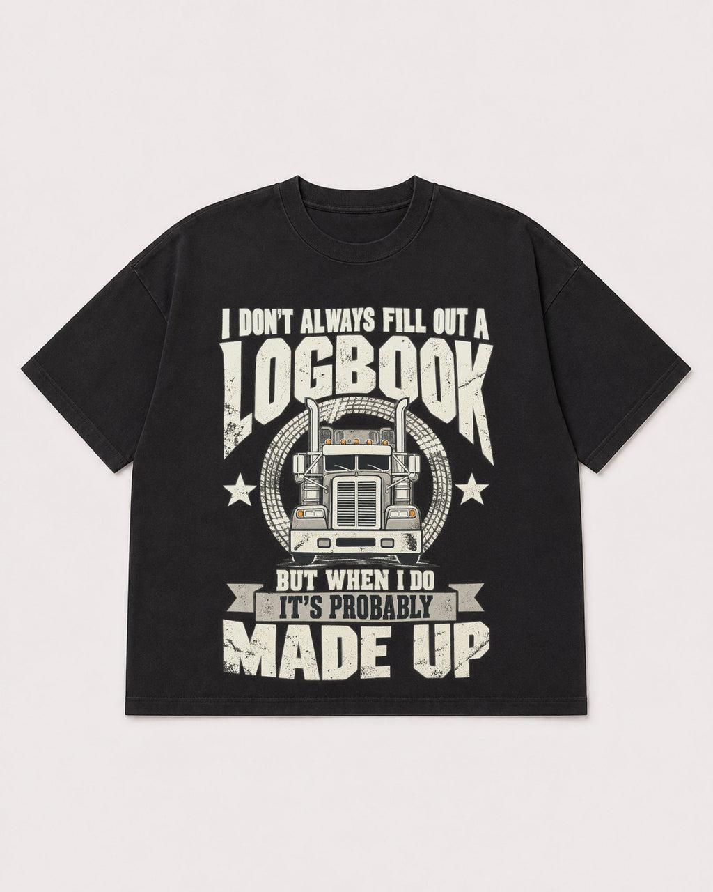 Mockup Boxy Heavyweight Tee Black product
