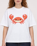 Mockup Boxy Heavyweight Tee White female close-up 09