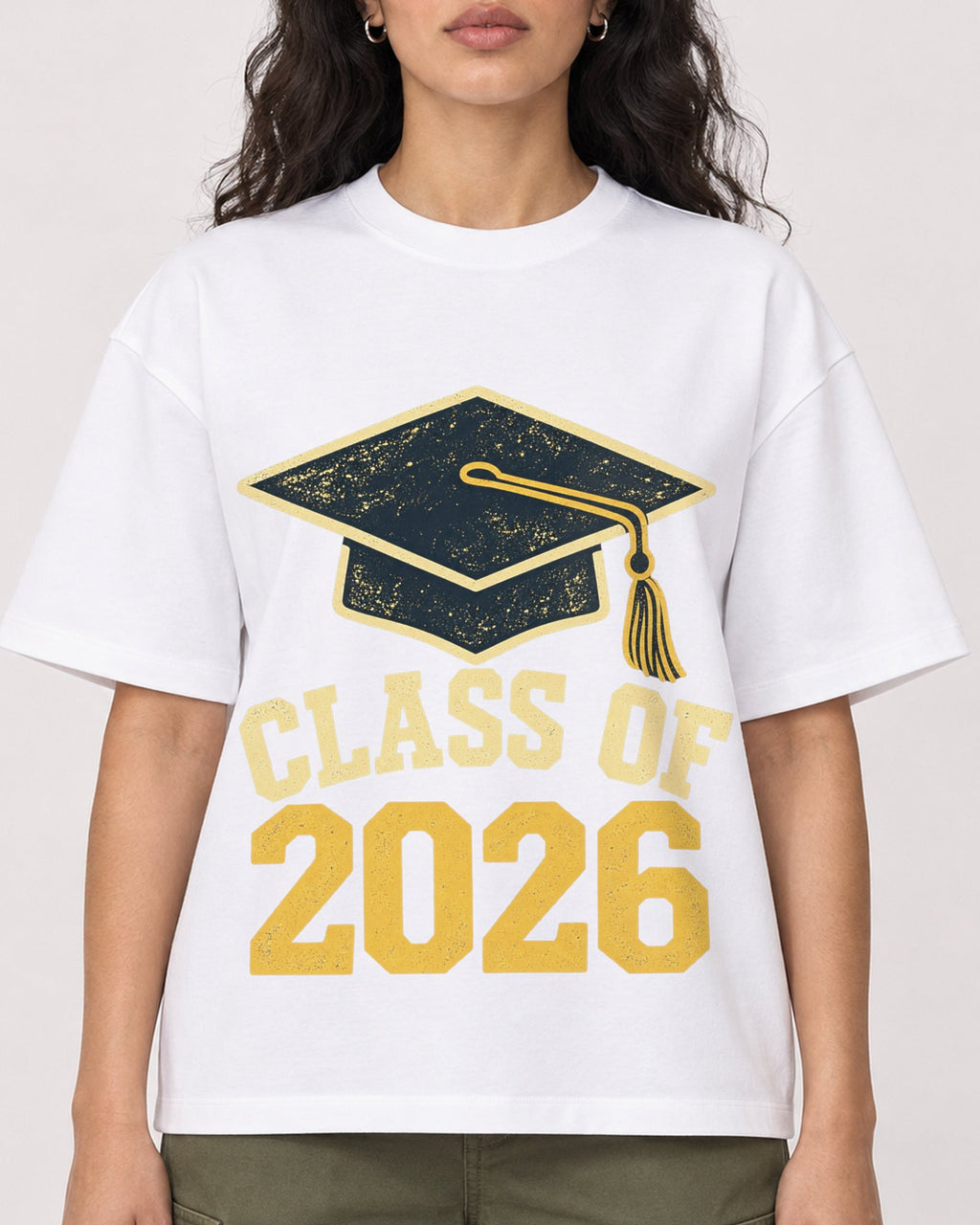 Mockup Boxy Heavyweight Tee White female close-up 07