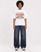 Mockup Boxy Heavyweight Tee White female full-body 14