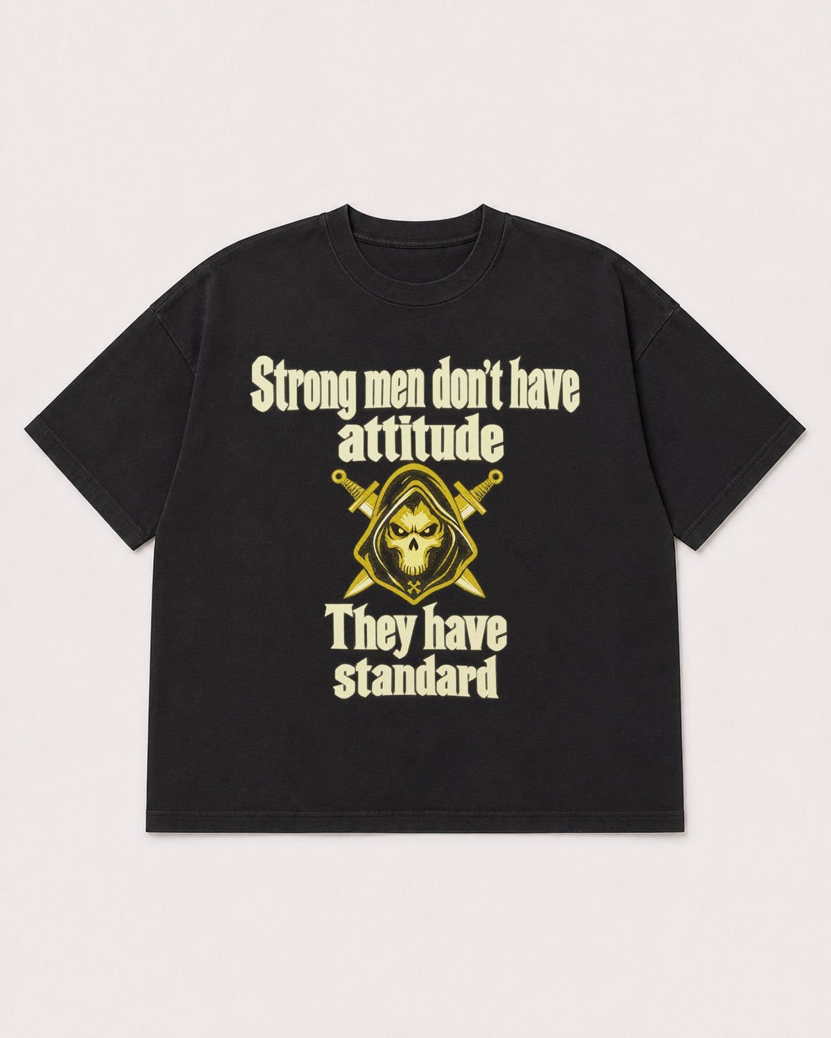 Mockup Boxy Heavyweight Tee Black product