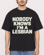 Mockup Boxy Heavyweight Tee Black male close-up 02