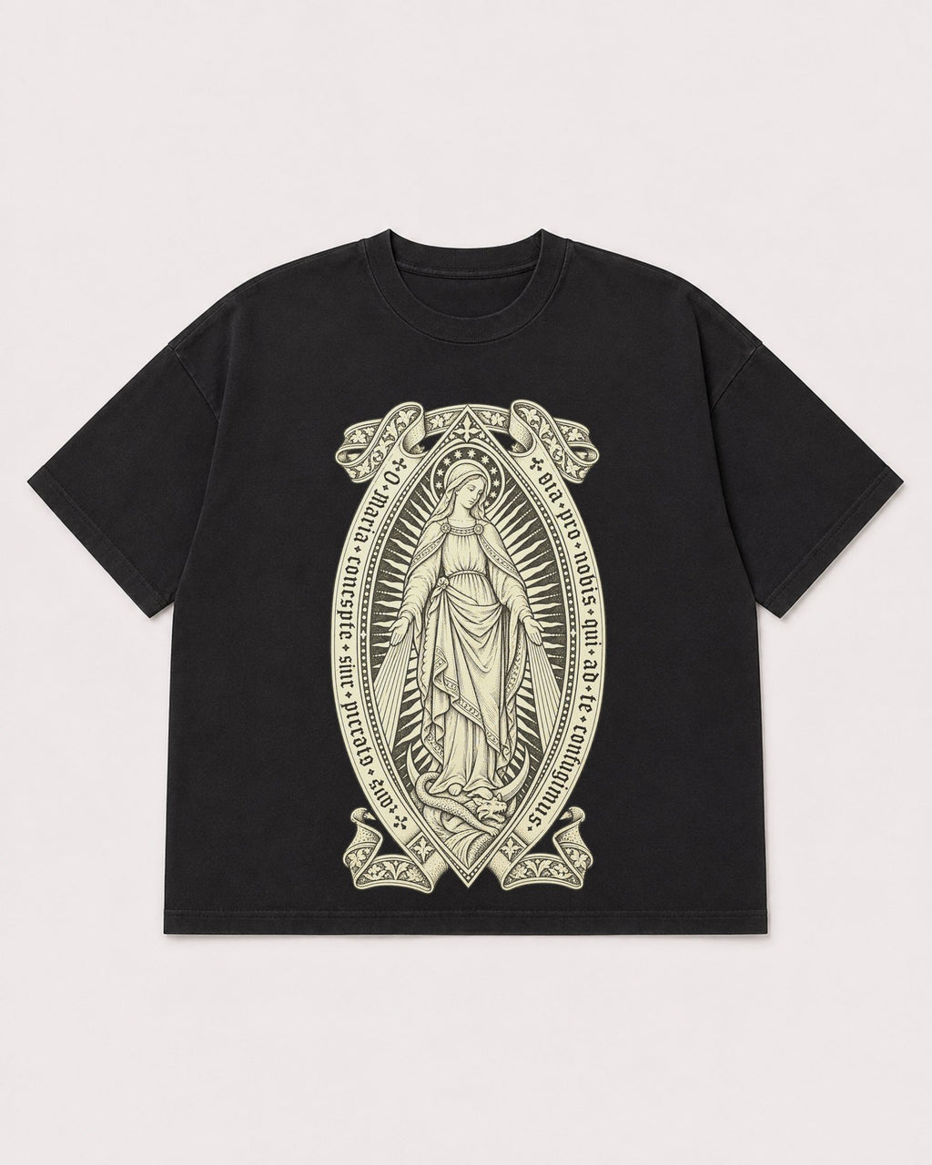 Mockup Boxy Heavyweight Tee Black product