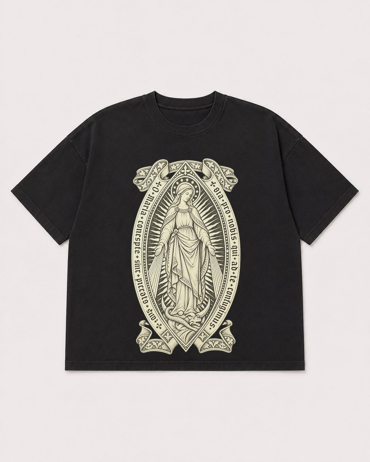 Mockup Boxy Heavyweight Tee Black product