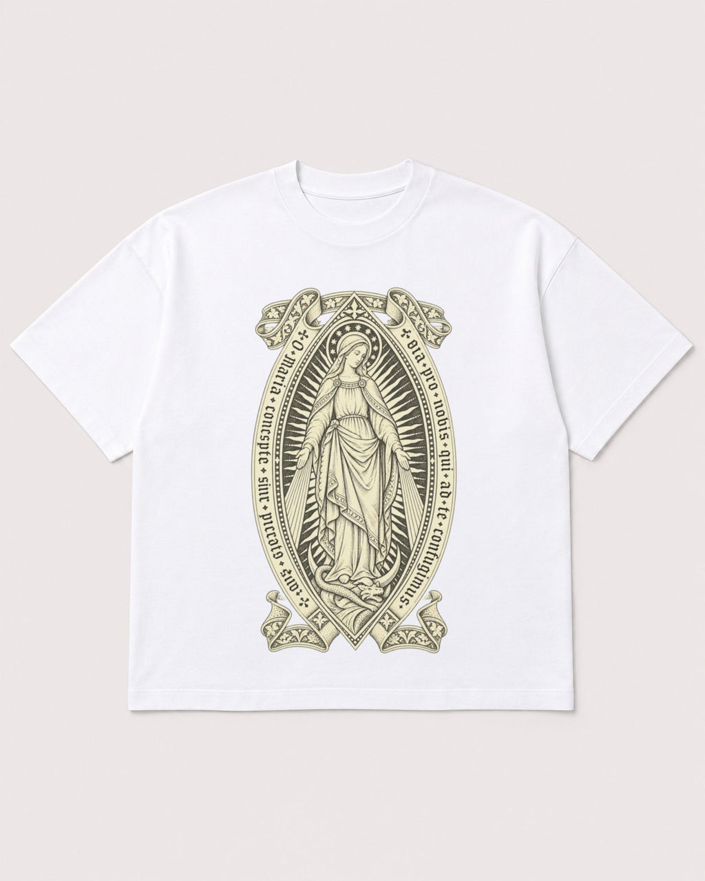 Mockup Boxy Heavyweight Tee White product