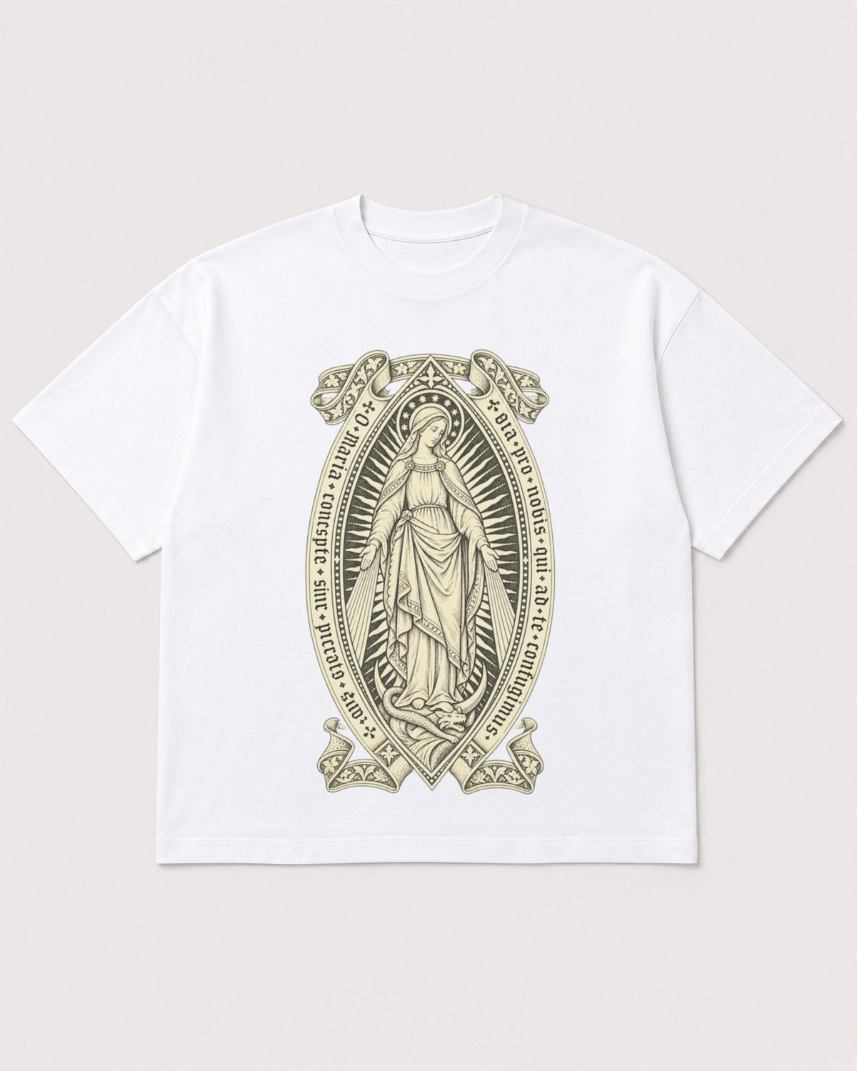 Mockup Boxy Heavyweight Tee White product